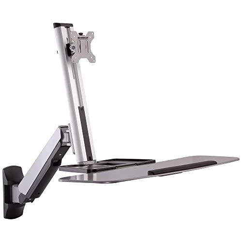 Speaka Professional SP-MM-705 1fach Monitor-Wandhalterung 33,0 cm (13) - 81,3 cm (32) Silber Höhenverstellbar, Neigba von Speaka