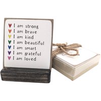 Affirmation Geschenk Für Kinder | Selbstaffirmationen Aufmunterungsgeschenk Enkel Minischild Regenbogen Affirmationszeichen von SpeakeDesigns