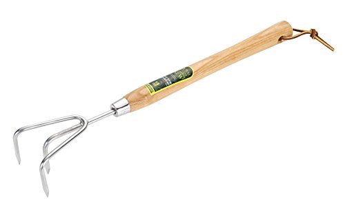 Spear & Jackson 3100KEW Kew Gardens Kollektion Edelstahl-Handgrubber mit 3 Zinken und 300 mm Stiel, 12-Inch von Spear & Jackson