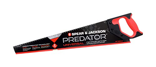 Spear & Jackson B9820 Predator Universal-Holzsäge, 50,8 cm x 8 Zähne pro Zoll von Spear & Jackson