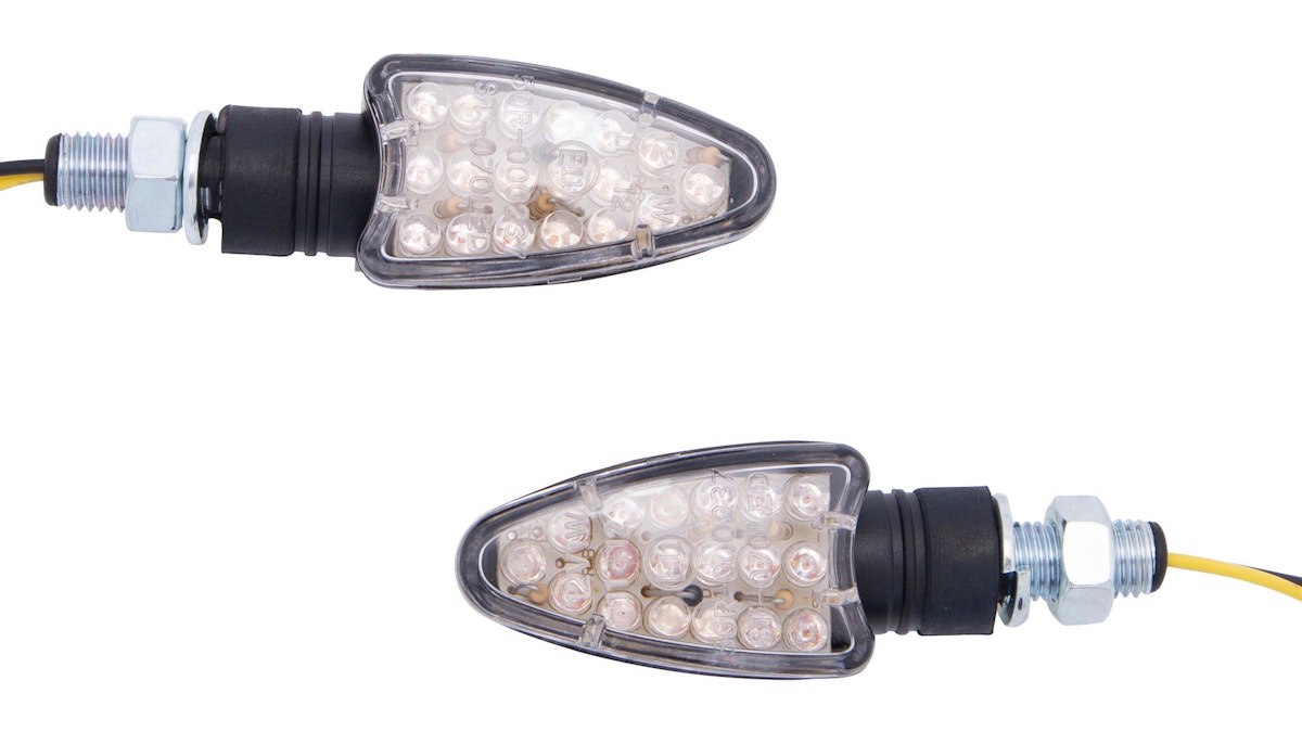 Spec-X LED-Blinker Arrow Schwarz 18 mm kurzarm Paar Spec-X LED-Blinker Arrow Schwarz 18 mm kurzarm Paar von Spec X
