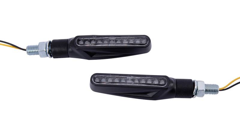 Spec-X LED-Blinker Longline Schwarz 15 mm Lang Paar von Spec X