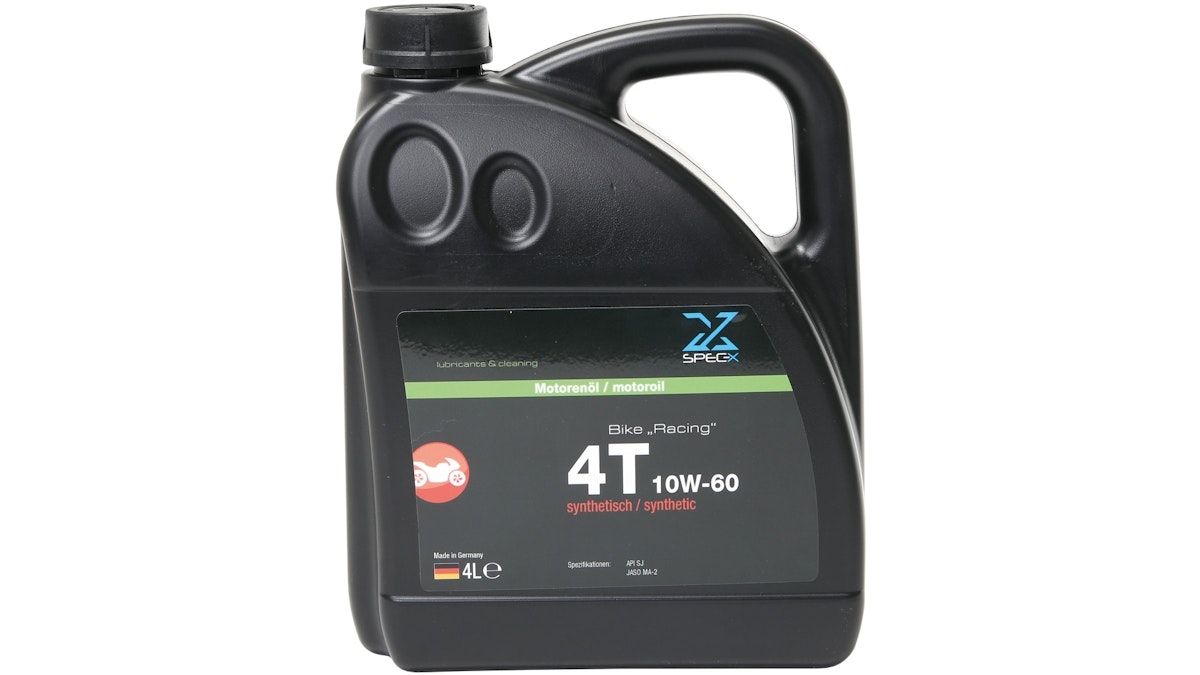 Spec-X Motoröl Bike 4T Racing 4 Liter 10W-60 Synthetisch Spec-X Motoröl Bike 4T Racing 4 Liter 10W-60 Synthetisch von Spec X