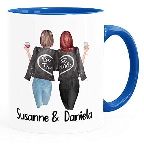 SpecialMe® Tasse Beste Freundin personalisiert persönliche Geschenke Freundschaft Frauen Best Friends BFF inner-royal Keramik-Tasse von SpecialMe