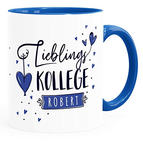 SpecialMe® Tasse Lieblings-Kollege personalisierbar mit Namen persönliche Geschenke kleines Dankeschön inner-royal Keramik-Tasse von SpecialMe