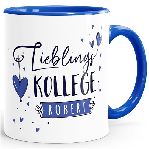 SpecialMe® Tasse Lieblings-Kollege personalisierbar mit Namen persönliche Geschenke kleines Dankeschön inner-royal Keramik-Tasse von SpecialMe