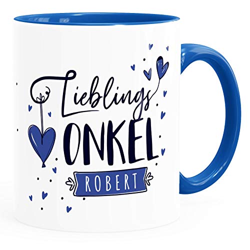 SpecialMe® Tasse Lieblings-Onkel personalisierbar mit Namen persönliche Geschenke kleines Dankeschön inner-royal Keramik-Tasse von SpecialMe