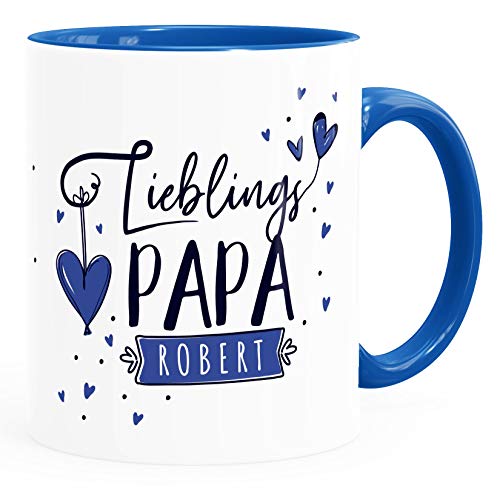 SpecialMe® Tasse Lieblings-Papa personalisierbar mit Namen persönliche Geschenke kleines Dankeschön inner-royal Keramik-Tasse von SpecialMe