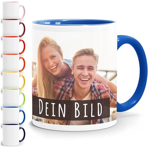 SpecialMe® personalisierte Fototasse mit eigenem Foto persönliches Geschenk Kaffeetasse mit Bild selbst gestalten inner-royal Keramik-Tasse von SpecialMe