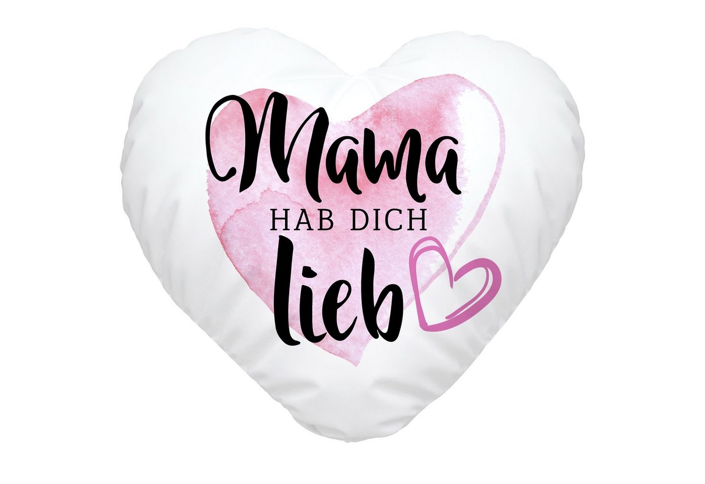 SpecialMe Dekokissen Herzkissen Mama hab dich lieb Geschenk für Mama Muttertag Danke sagen kleine Aufmerksamkeit SpecialMe® von SpecialMe