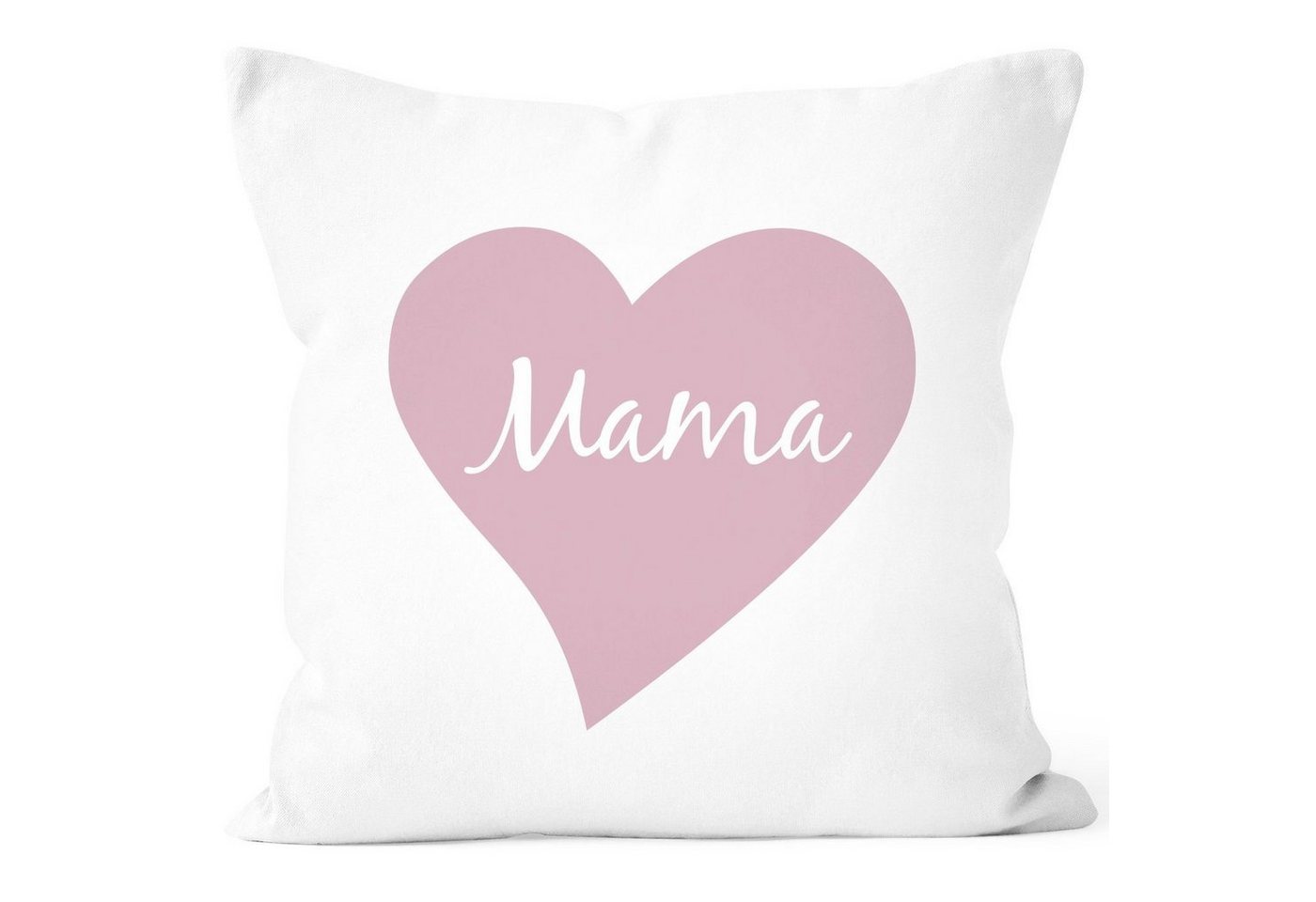 SpecialMe Dekokissen Kissen-Bezug Herz Mama Inschrift Geschenk für Mutti Muttertag Weihnachten Geburtstag Ostern SpecialMe® von SpecialMe