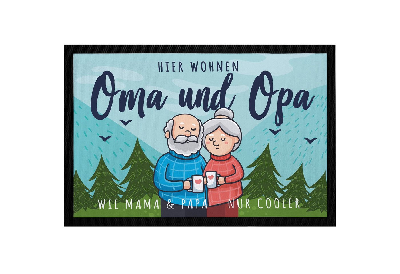 SpecialMe Fußmatte Fußmatte Geschenk Hier wohnen Oma und Opa Großeltern Geschenkidee, rechteckig SpecialMe Fußmatte Fußmatte Geschenk Hier wohnen Oma und Opa Großeltern Geschenkidee, rechteckig von SpecialMe