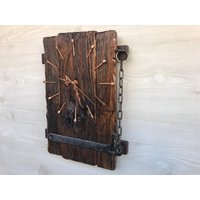 Rustikale Cottage Wanduhr Aus Holz. Handgefertigte Uhr, Vintage Wanduhr, Retro Jubiläumsgeschenk, Holz Rustikale Wanddekoration von SpecialWallClockGift