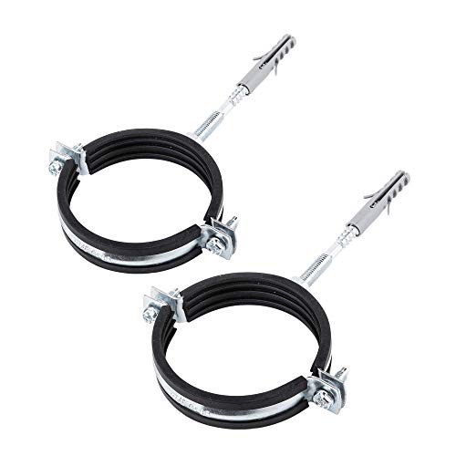 (2 Stück) Anti-Vibrations-Einzelmetall-Rohrhalterungen Klammern Klemmen Gummi ausgekleidet für Rohre mit Ø 75-80 mm (2) von Specialist