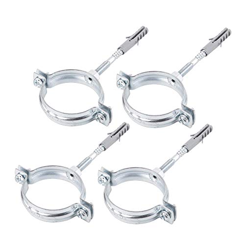 (4 Stück) Metallrohrhalterungen Clips Klemmen für Rohre mit einem Durchmesser von 60-64 mm (4) von Specialist