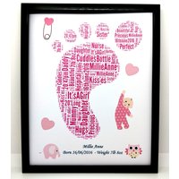 Neue Personalisierte Geburt Von Baby, Junge, Mädchen Zwillinge Oder Drillinge Design | A Word Art. Präsentiert in 8 "x 10" Glasfrontrahmen Neue Personalisierte Geburt Von Baby, Junge, Mädchen Zwillinge Oder Drillinge Design | A Word Art. Präsentiert in 8 "x 10" Glasfrontrahmen von SpecialnPersonal