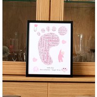 Personalisierte Baby Geburt Wort Kunst Geschenk Junge Mädchen in Einem 8 "x10" Rahmen Geschenk Und Andenken Personalisierte Baby Geburt Wort Kunst Geschenk Junge Mädchen in Einem 8 "x10" Rahmen Geschenk Und Andenken von SpecialnPersonal