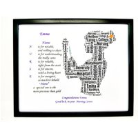 Neue Personalisierte "Krankenschwester' Karriere, Danke Oder Ruhestand Wort Kunst Geschenk | A Nur Druck Passt in Jeden 8 "x 10" Rahmen Einzigartiges von SpecialnPersonal
