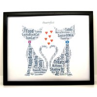 Personalisierte "Puurrrfect' Cat's in Love, Wort Kunst Geburtstag Weihnachten Danke Geschenk Print Nur Passt 8 "x 10" Rahmen Einzigartiges & Andenken Personalisierte "Puurrrfect' Cat's in Love, Wort Kunst Geburtstag Weihnachten Danke Geschenk Print Nur Passt 8 "x 10" Rahmen Einzigartiges & Andenken von SpecialnPersonal