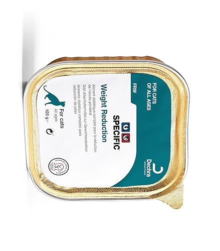 SPECIFIC® Weight Reduction (FRW) 7 x 100 g - Nassfutter für Katzen - Fördert Gewichtsreduktion - Fett- & kalorienarm, proteinreich - Für Katzen mit Diabetes geeignet - DECHRA Veterinary Products von SPECIFIC