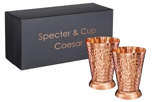 Specter Kupferbecher Caesar 2er Set 350ml, 100% reines Kupfer, Cocktailbecher von Specter