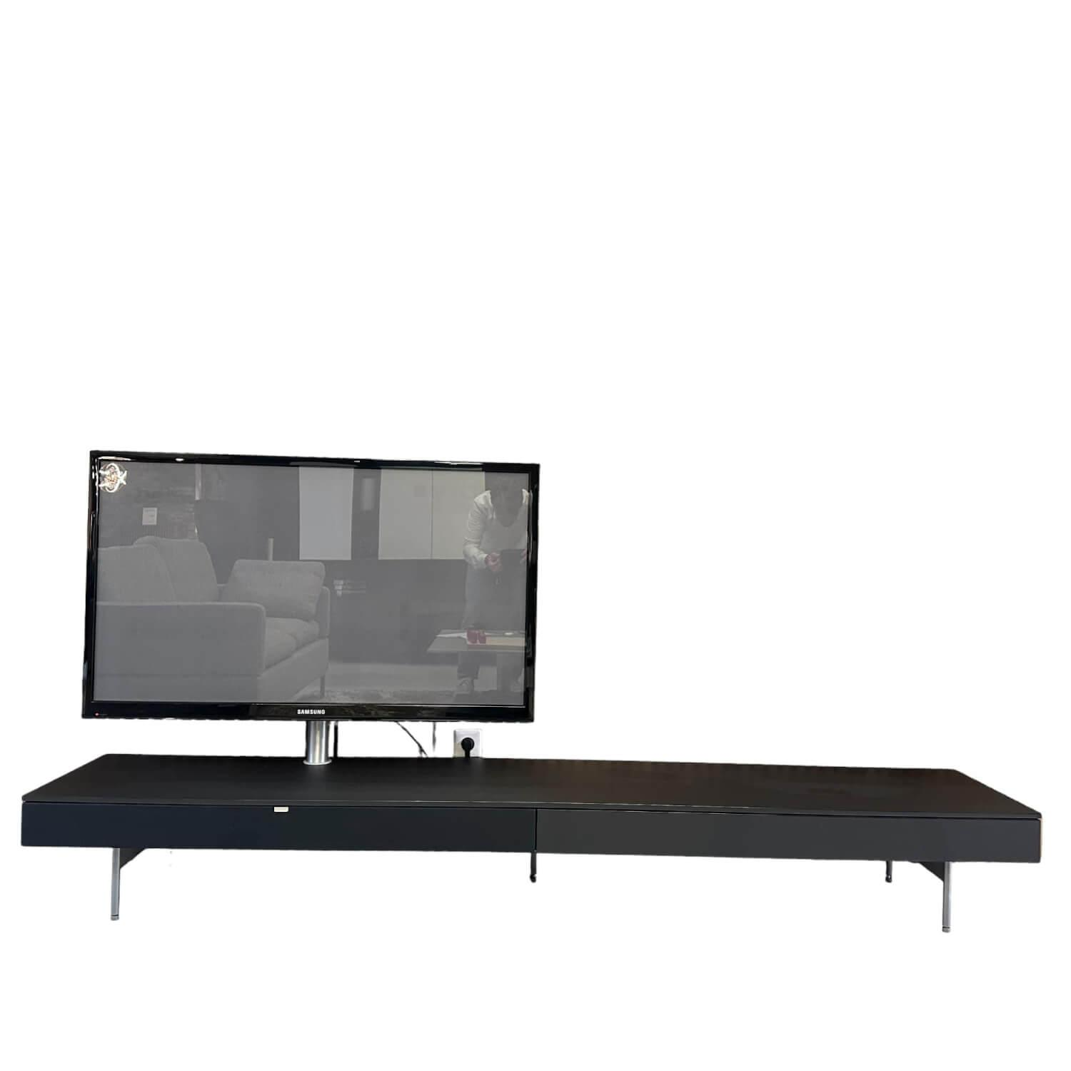 TV-Lowboard Next In BG Black Mit Deckplatte von Spectral Smart Furniture