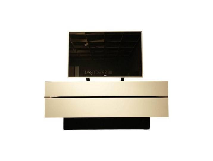 SPECTRAL Anbauschrank Lowboard BR 1503 Brick Glas Snow Weiß Lackiert Mit von Spectral