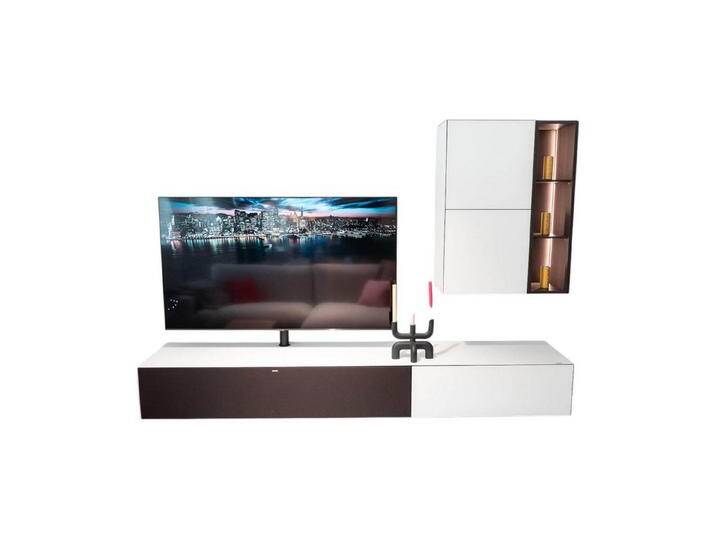 SPECTRAL Anbauschrank Wohnwand Ameno Side 1 Colour Glas Snow Weiß Akzente Oak, grau SPECTRAL Anbauschrank Wohnwand Ameno Side 1 Colour Glas Snow Weiß Akzente Oak, grau von Spectral