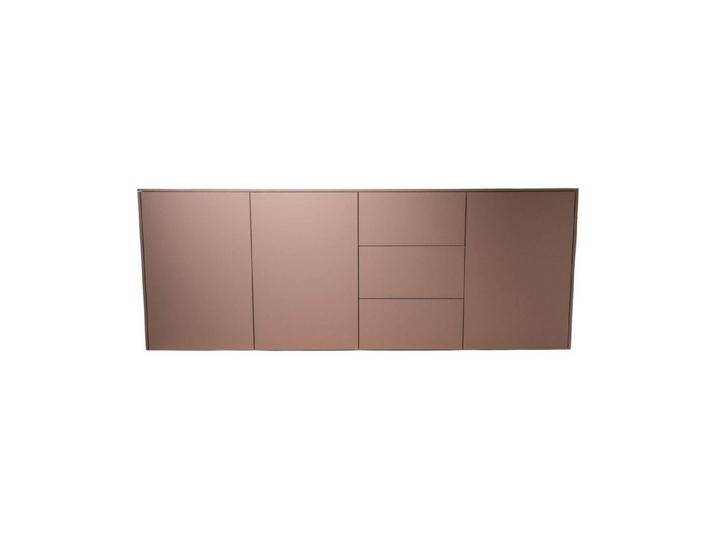 SPECTRAL Sideboard Sideboard Model 1 Smart Lack Pebble 3 Türen 3 Schubkästen, beige von Spectral
