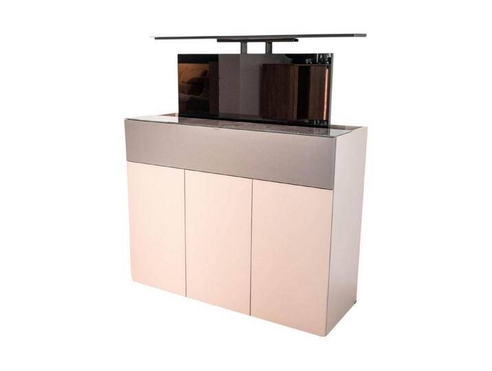 SPECTRAL Standvitrine TV-Highboard JSL TV-Lift JSL1304-PE Pebble Abdeckplatte Glas, grau SPECTRAL Standvitrine TV-Highboard JSL TV-Lift JSL1304-PE Pebble Abdeckplatte Glas, grau von Spectral
