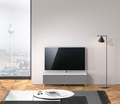 Spectral® Just-Racks TV-Lowboard JRB1304 mit Stoffklappe inkl. TV-Halterung, Breite 130 cm, Snow… von Spectral