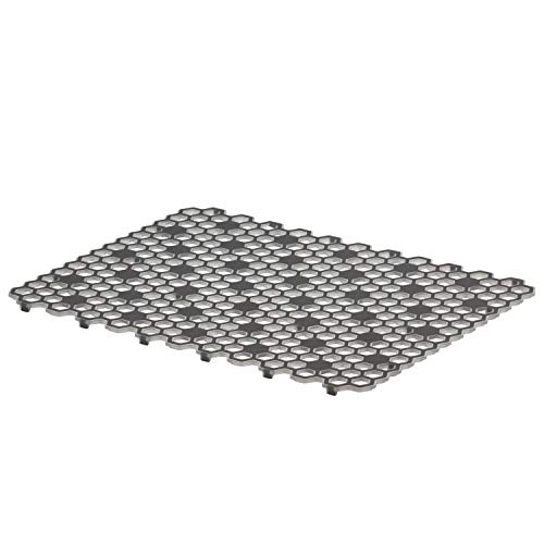 Spectrum Diversified Hexa Erhöhte Füße, schnelltrocknend, robuster Schutz mit Rutschfester Oberfläche, große Bauernhaus-Spülbeckenmatte, Frost/Grau von Spectrum