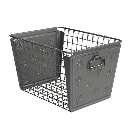 Spectrum Diversified Macklin Paws Medium Basket, Gray von Spectrum Diversified