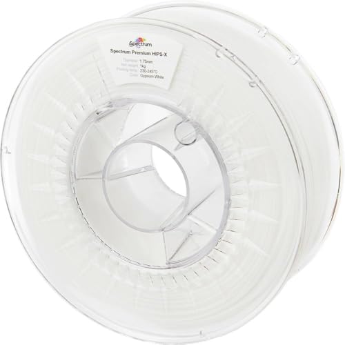 Spectrum HIPS-X Gipsweiß, 1,75 mm, 1 kg hochwertiges Filament, hergestellt in der EU, für Desktop-3D-Drucker Spectrum HIPS-X Gipsweiß, 1,75 mm, 1 kg hochwertiges Filament, hergestellt in der EU, für Desktop-3D-Drucker von Spectrum Filaments