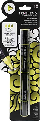 Spectrum Noir 561257 SN-TBLE-CGBL Triblend Mischbarer Alkohol Filzstiften 3 Farben In 1 Pen Zitrus Grün-Citrus Green, Einheitsgröße von Spectrum Noir