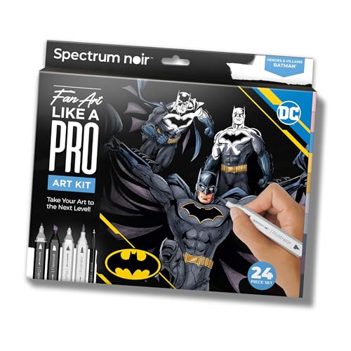 Spectrum Noir Pro Fan Art Set – 24-teilig – Batman von Spectrum Noir