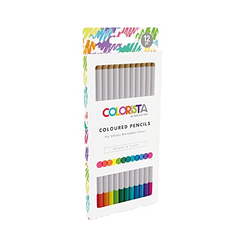 Spectrum Noir SNCOL-COLP-BRI12 Colorista Coloured Pencils Bright & Vivid, Multicolour, 1 count (Pack of 12) von Spectrum Noir