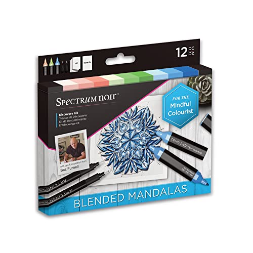 Spectrum Noir SPECN-DISC Marker Pen Discovery Kit – gemischte Mandalas, Einheitsgröße von Spectrum Noir