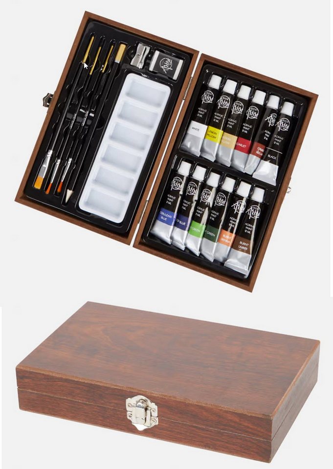 Spectrum Acrylfarbe Holzkiste Acrylfarbe 20 tlg. von Spectrum