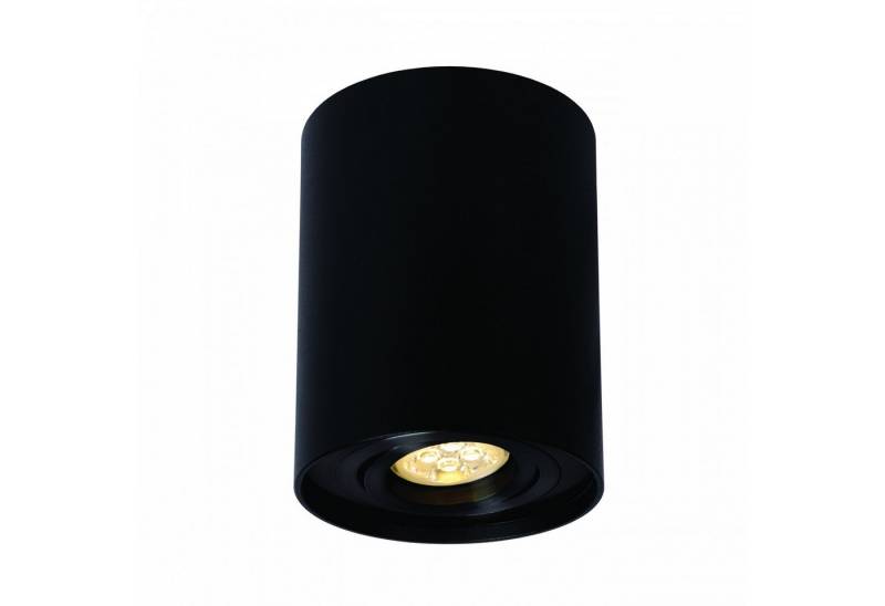 Spectrum Aufbauleuchte Chloe GU10 Aufbau. max. 10W schwenkbar schwarz IP20 Deckenleuchte rund, Kein Leuchtmittel enthalten, Schwenkbar von Spectrum