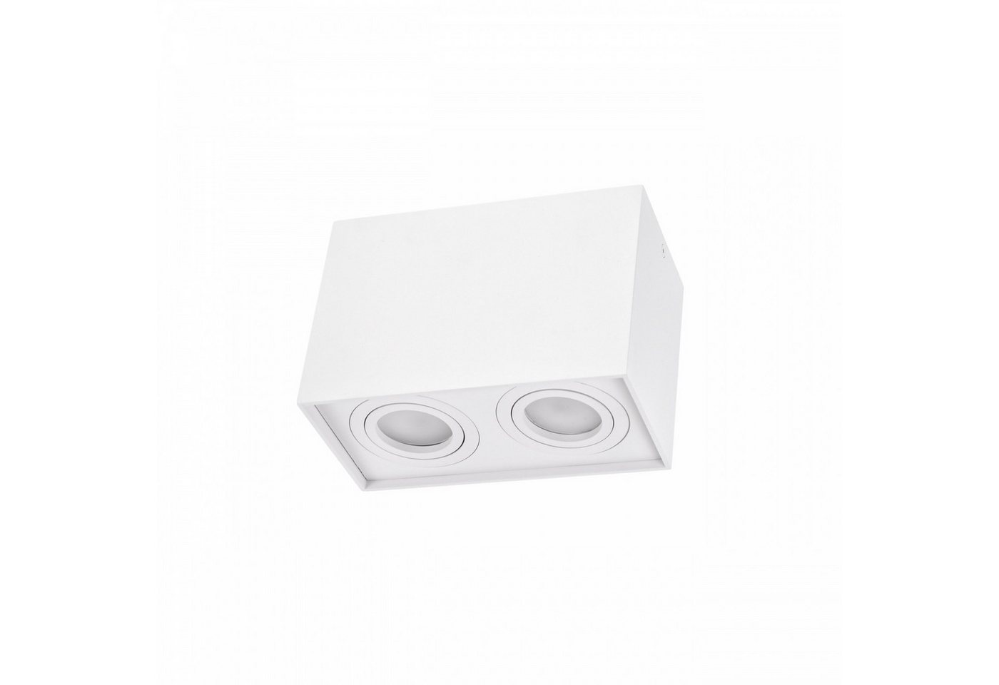 Spectrum Aufbauleuchte LED Aufbauleuchte Chloe Duo GU10 schwenkbar Deckenleuchte IP20 max.35W, Kein Leuchtmittel enthalten, Schwenkbar von Spectrum