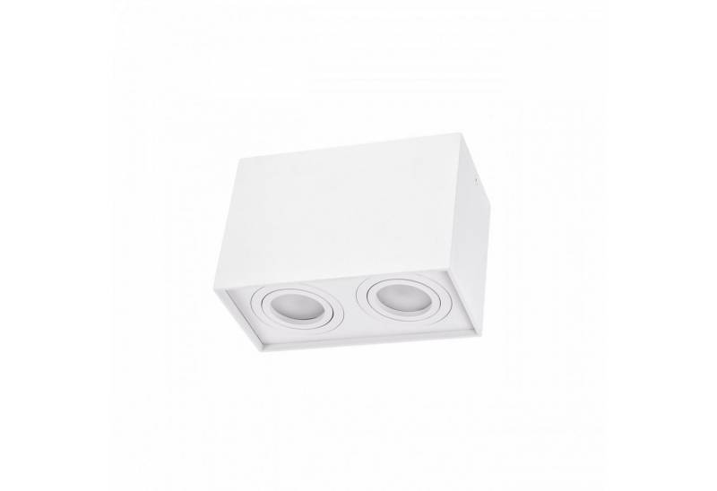 Spectrum Aufbauleuchte LED Aufbauleuchte Chloe Duo GU10 schwenkbar Deckenleuchte IP20 max.35W, Kein Leuchtmittel enthalten, Schwenkbar von Spectrum