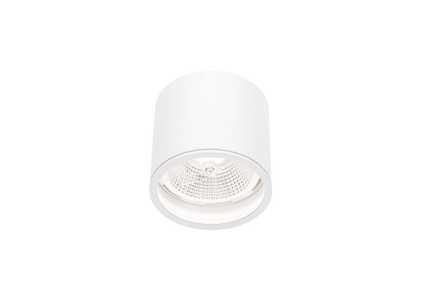 Spectrum Aufbauleuchte LED Chloe AR111 GU10 Außenleuchte weiß Deckenleuchte IP65 max.12W rund, Kein Leuchtmittelenthalten, Außenleuchte von Spectrum