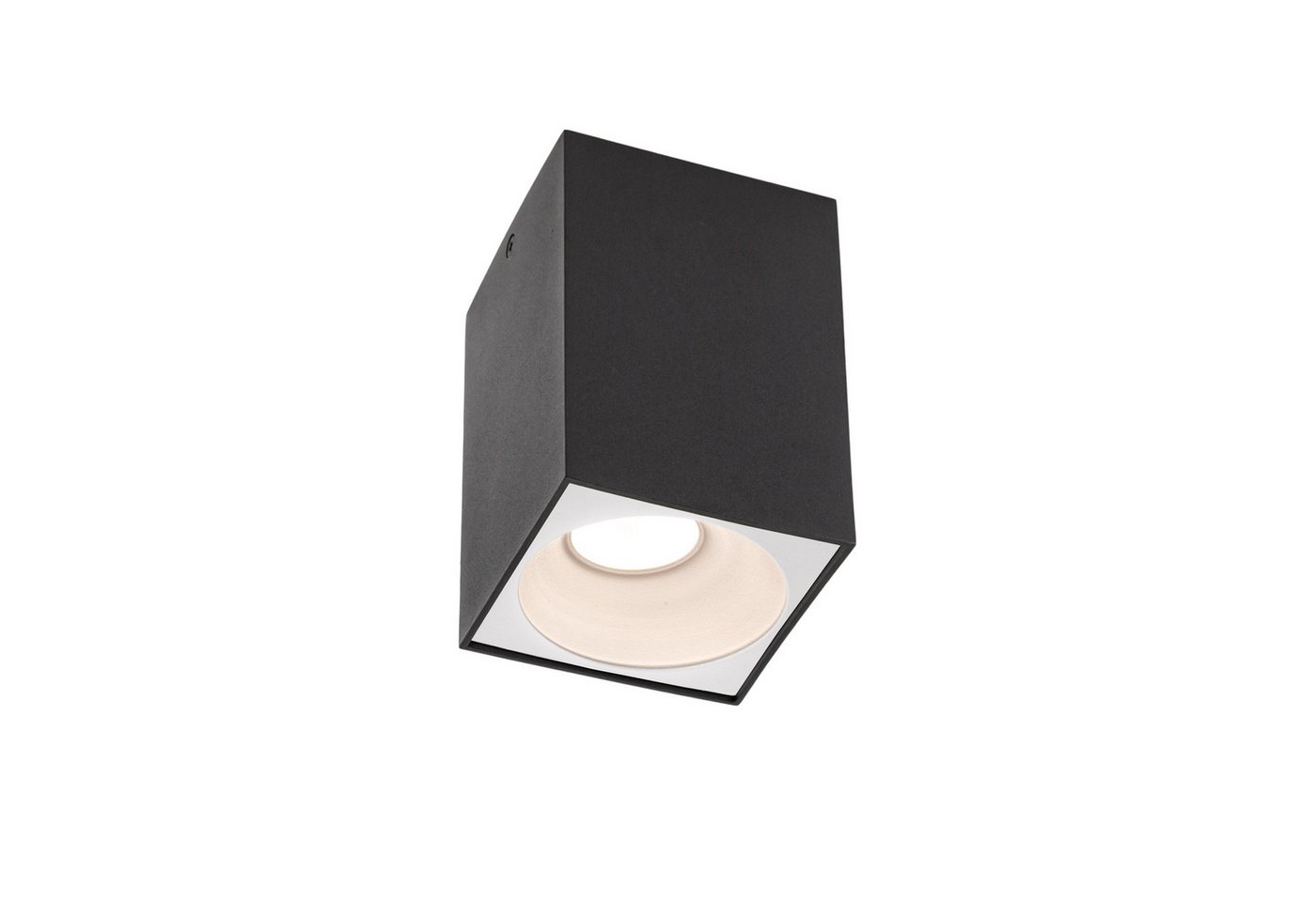 Spectrum Aufbauleuchte LED Chloe Elemento GU10 schwarz Deckenleuchte IP20 max. 50W eckig, Kein Leuchtmittel enthalten, Elemento Reflektor kombinierbar von Spectrum
