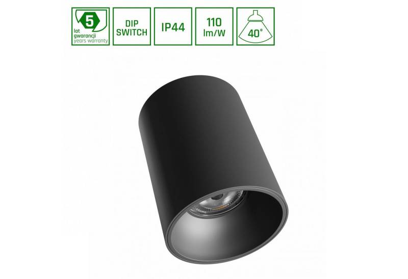 Spectrum Aufbauleuchte LED Deckenleuchte 14-27W 40° DIP SWITCH 3000lm IP44 UGR>19 Warm 3000K, Leuchtmittel enthalten, Warmweiß, IP44, 40°, UGR>19, DIP SWITCH Spectrum Aufbauleuchte LED Deckenleuchte 14-27W 40° DIP SWITCH 3000lm IP44 UGR>19 Warm 3000K, Leuchtmittel enthalten, Warmweiß, IP44, 40°, UGR>19, DIP SWITCH von Spectrum