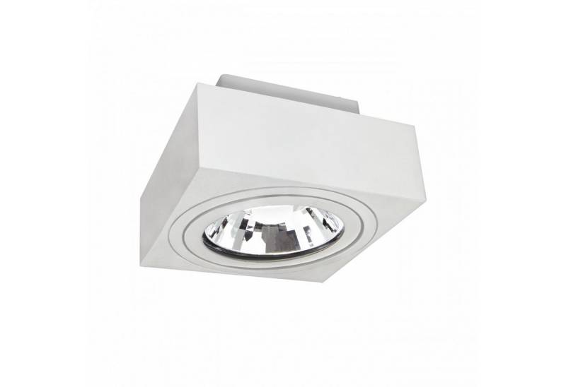 Spectrum Aufbauleuchte LED GU10 AR111 schwenkbar Deckenleuchte max. 250V IP20 max. 35W eckig, Kein Leuchtmittel enthalten, Schwenkbar von Spectrum