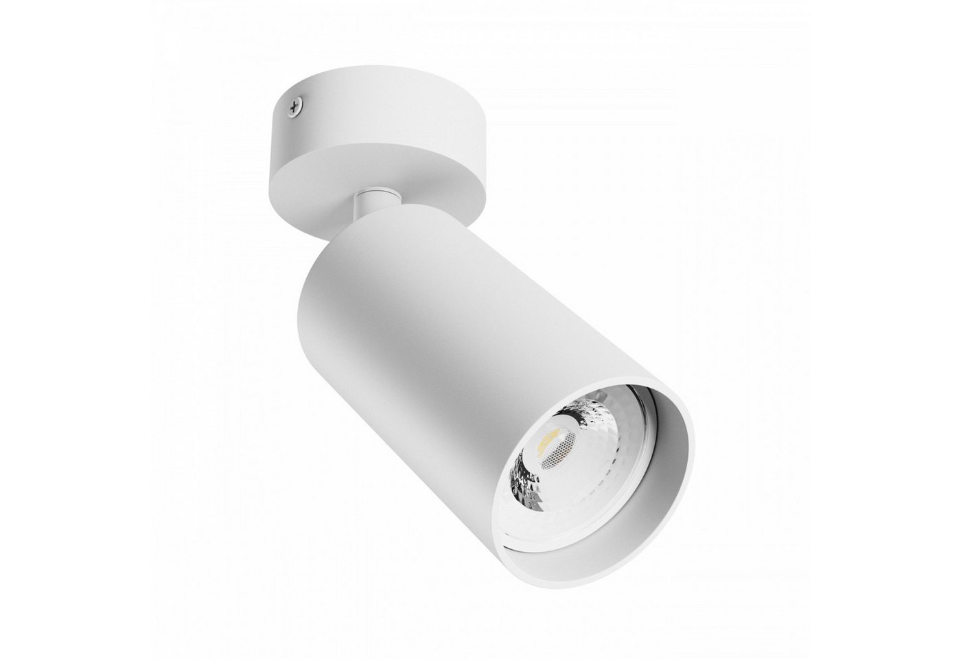 Spectrum Aufbauleuchte LED Wandleuchte SQUALLA VARIOSA GU10 schwenkbar IP20 rund Weiß max.10W, Kein Leuchtmittel enthalten, Schwenkbar von Spectrum