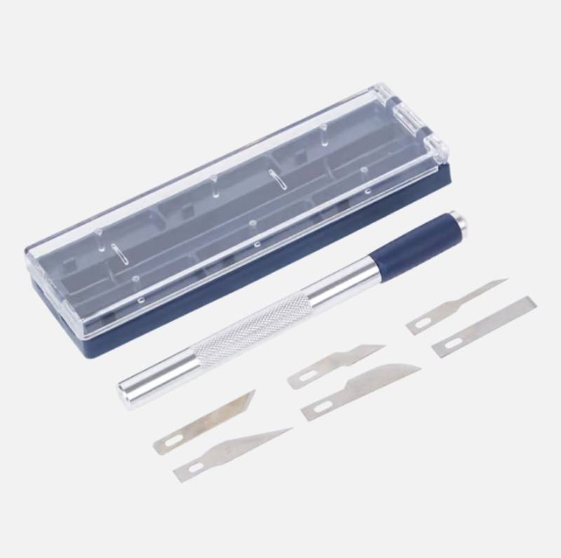Spectrum Cuttermesser Präzisions Messerset 6 Stück in Box Seziermesser Skalpell, (6-tlg) von Spectrum