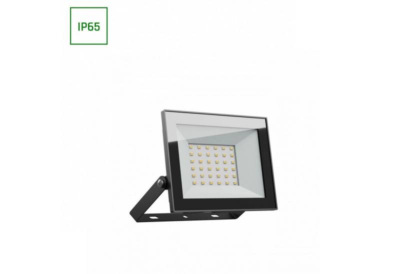 Spectrum Deckenfluter LED LUX 4 Fluter 30W Strahler 2500lm 100° 230V IP65 IK07 Warm 3000K, Warmweiß, Wasserdicht, Staubdicht, Wetterfest von Spectrum