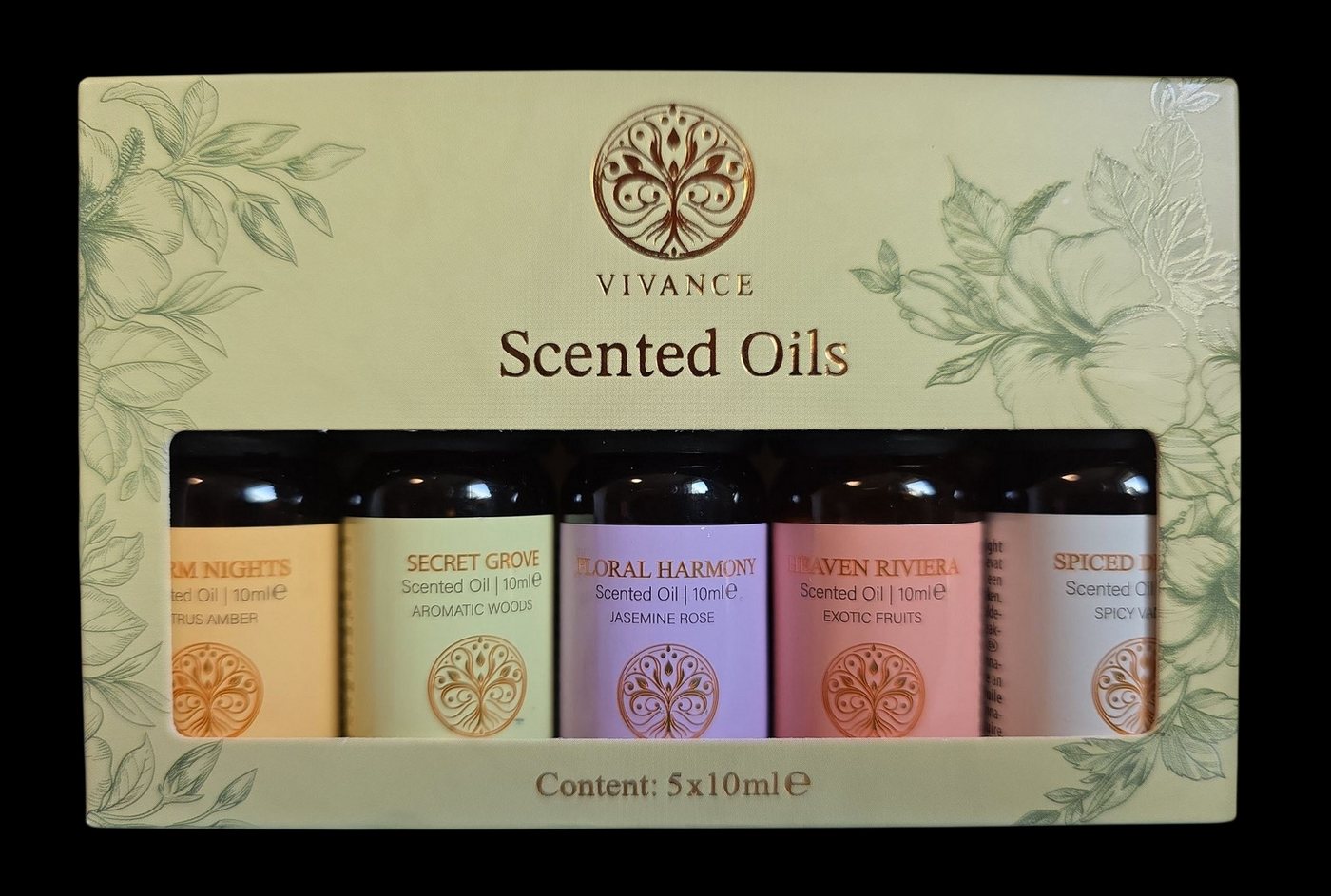 Spectrum Duftöl Duftöl 5 Stück a 10 ml Duftbrenner Duftbrenneröl Scented Oils (5-St) von Spectrum